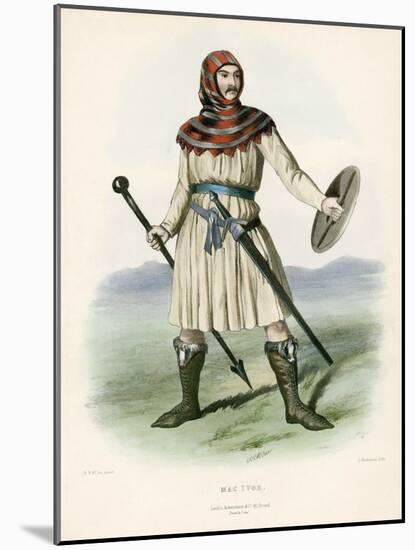 Mac Ivor , from the Clans of the Scottish Highlands, Pub.1845 (Colour Litho)-Robert Ronald McIan-Mounted Giclee Print