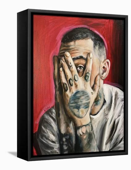 Mac Miller, C.2020 (Acrylic on Canvas)-Blake Munch-Framed Premier Image Canvas