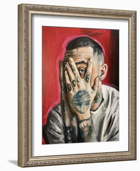 Mac Miller, C.2020 (Acrylic on Canvas)-Blake Munch-Framed Giclee Print