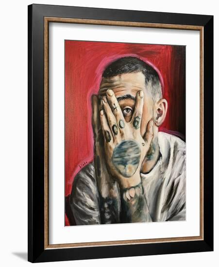 Mac Miller, C.2020 (Acrylic on Canvas)-Blake Munch-Framed Giclee Print