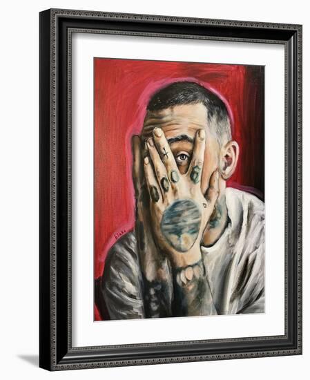 Mac Miller, C.2020 (Acrylic on Canvas)-Blake Munch-Framed Giclee Print