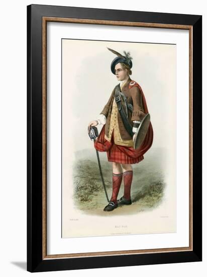 Mac Nab , from the Clans of the Scottish Highlands, Pub.1845 (Colour Litho)-Robert Ronald McIan-Framed Giclee Print