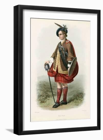 Mac Nab , from the Clans of the Scottish Highlands, Pub.1845 (Colour Litho)-Robert Ronald McIan-Framed Giclee Print