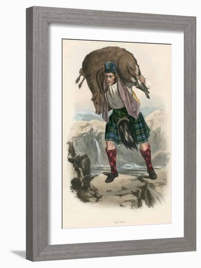 Mac Rae , from the Clans of the Scottish Highlands, Pub.1845 (Colour Litho)-Robert Ronald McIan-Framed Giclee Print
