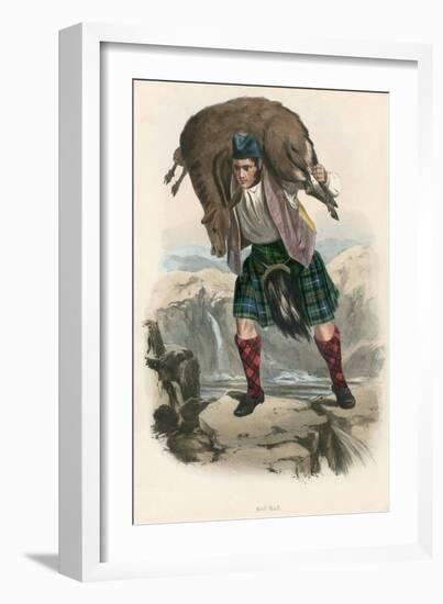 Mac Rae , from the Clans of the Scottish Highlands, Pub.1845 (Colour Litho)-Robert Ronald McIan-Framed Giclee Print