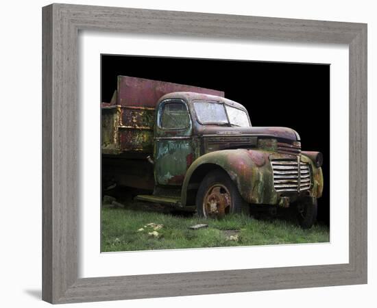 Mac's Trucking GMC-Larry Hunter-Framed Photographic Print