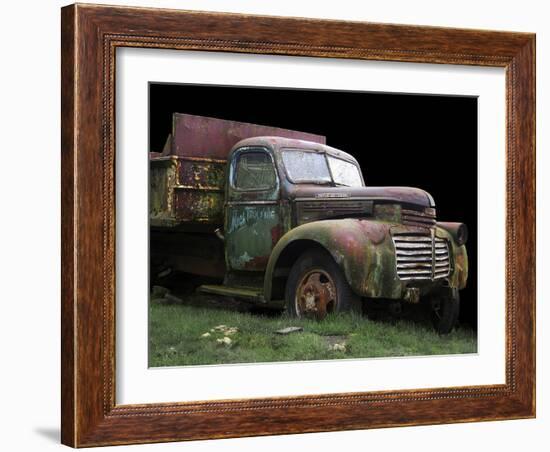 Mac's Trucking GMC-Larry Hunter-Framed Photographic Print