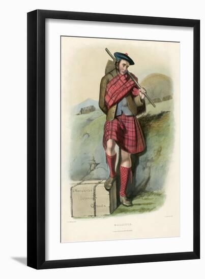 Macalister , from the Clans of the Scottish Highlands, Pub.1845 (Colour Litho)-Robert Ronald McIan-Framed Giclee Print