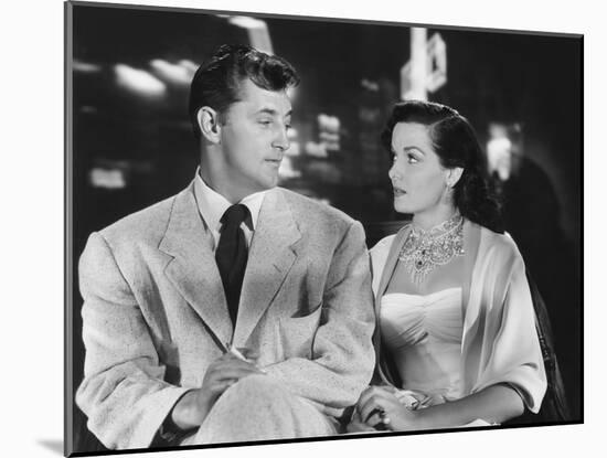 Macao, from Left, Robert Mitchum, Jane Russell, 1952-null-Mounted Photo