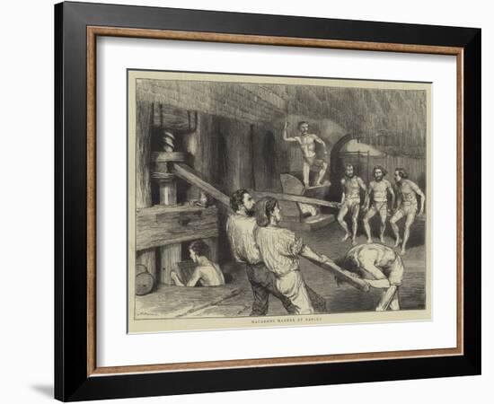 Macaroni Makers at Naples-Godefroy Durand-Framed Giclee Print