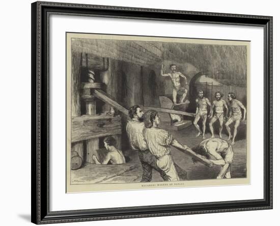 Macaroni Makers at Naples-Godefroy Durand-Framed Giclee Print