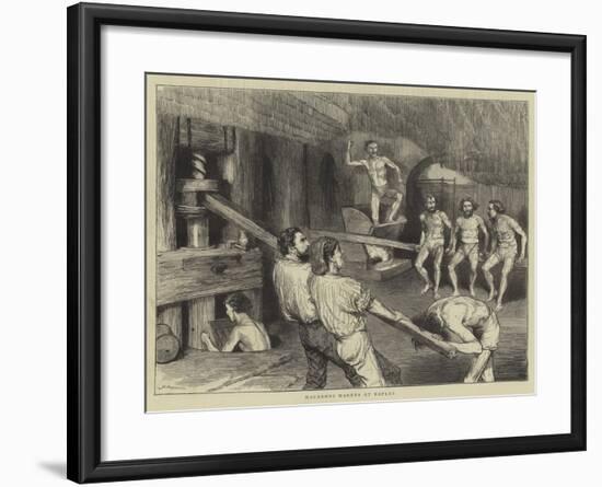 Macaroni Makers at Naples-Godefroy Durand-Framed Giclee Print