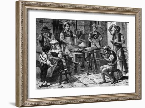 Macaroni, Napoli-null-Framed Premium Giclee Print