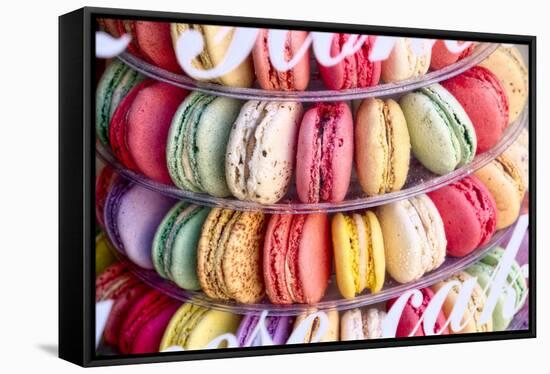 Macarons-Cora Niele-Framed Stretched Canvas