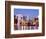 Macarthur Park Lake and City Skyline, Los Angeles, California, United States of America-Richard Cummins-Framed Photographic Print