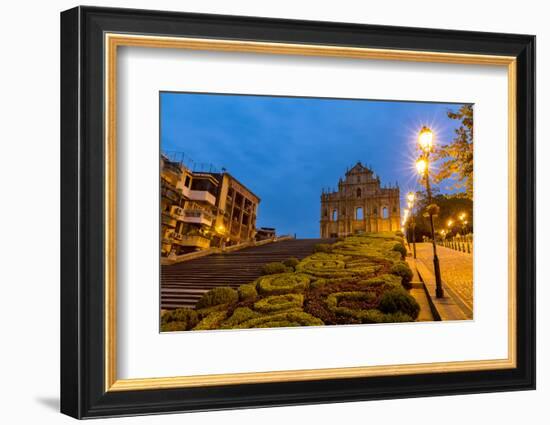 Macau Ruins of St. Paul's. Built from 1602 to 1640, One of Macau's Best known Landmarks. in 2005, T-vichie81-Framed Photographic Print