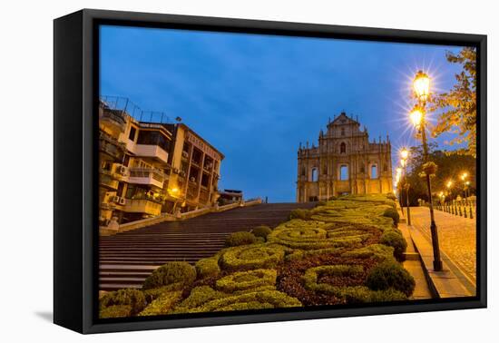 Macau Ruins of St. Paul's. Built from 1602 to 1640, One of Macau's Best known Landmarks. in 2005, T-vichie81-Framed Premier Image Canvas