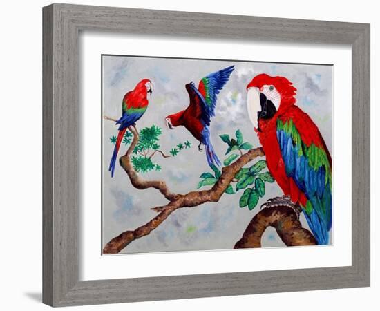 Macaws, 2006-Maylee Christie-Framed Giclee Print