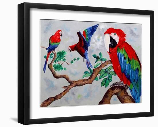 Macaws, 2006-Maylee Christie-Framed Giclee Print