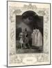 Macbeth, Act I Scene III: Macbeth and Banquo Encounter the Three Witches-null-Mounted Art Print