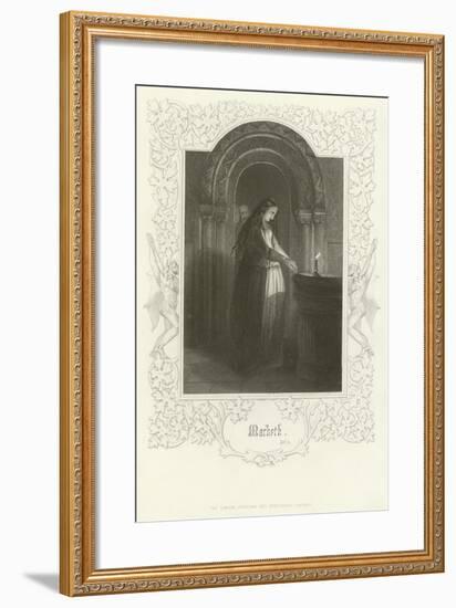 Macbeth, Act V-Joseph Kenny Meadows-Framed Giclee Print