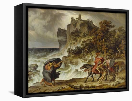 Macbeth and the Three Witches, 1829-30-Joseph Anton Koch-Framed Premier Image Canvas