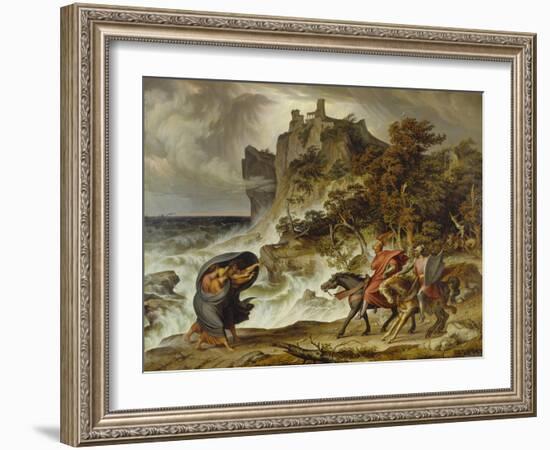 Macbeth and the Three Witches, 1829-30-Joseph Anton Koch-Framed Giclee Print