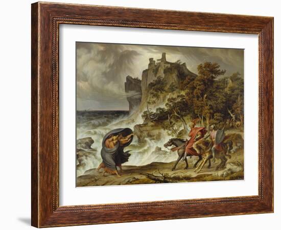 Macbeth and the Three Witches, 1829-30-Joseph Anton Koch-Framed Giclee Print