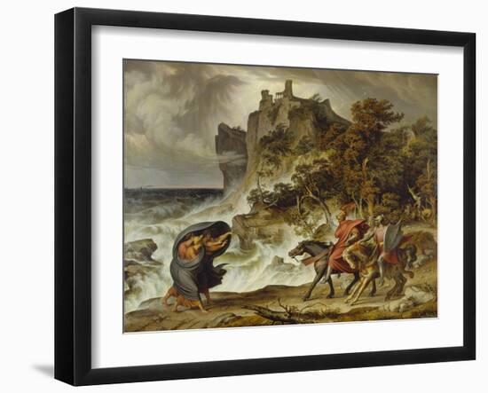 Macbeth and the Three Witches, 1829-30-Joseph Anton Koch-Framed Giclee Print