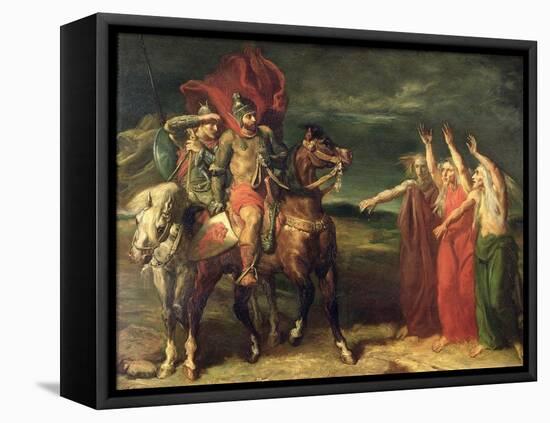 Macbeth and the Three Witches, 1855-Theodore Chasseriau-Framed Premier Image Canvas