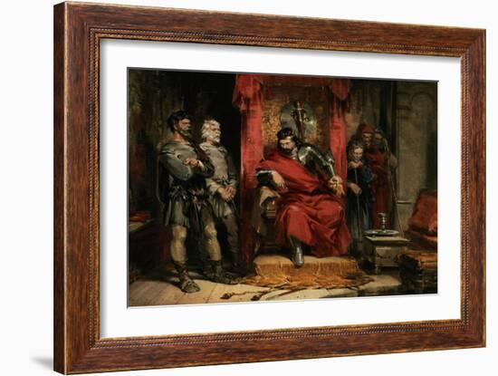 Macbeth Instructing the Murderers Employed to Kill Banquo-George Cattermole-Framed Giclee Print