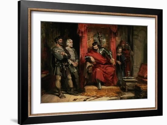 Macbeth Instructing the Murderers Employed to Kill Banquo-George Cattermole-Framed Giclee Print