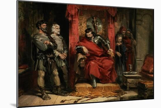 Macbeth Instructing the Murderers Employed to Kill Banquo-George Cattermole-Mounted Giclee Print