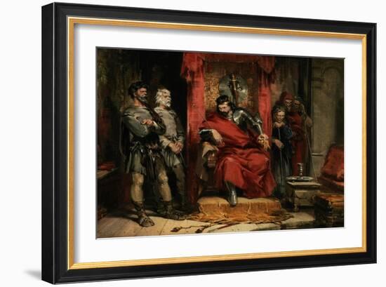 Macbeth Instructing the Murderers Employed to Kill Banquo-George Cattermole-Framed Giclee Print