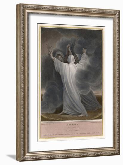 Macbeth, The Three Witches-James Stow-Framed Art Print