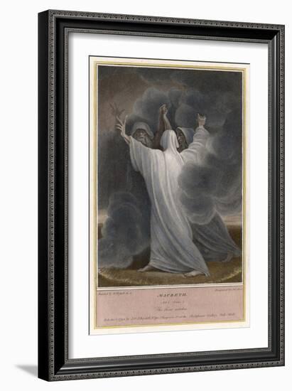 Macbeth, The Three Witches-James Stow-Framed Art Print