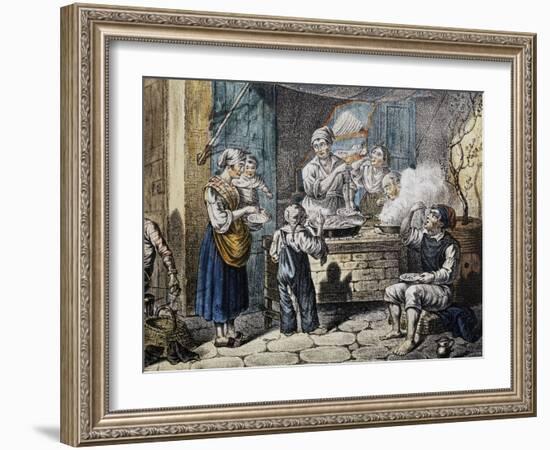 Maccaronaro, Print from the 19th Century-null-Framed Giclee Print