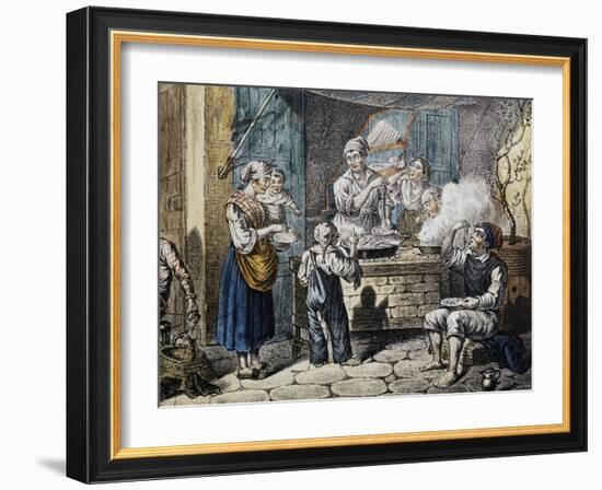 Maccaronaro, Print from the 19th Century-null-Framed Giclee Print