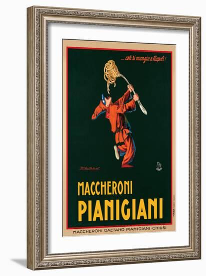 Maccheroni Pianigiani, 1922-Achille Luciano Mauzan-Framed Art Print