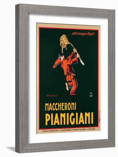 Maccheroni Pianigiani, 1922-Achille Luciano Mauzan-Framed Art Print