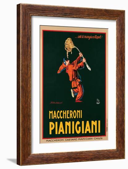 Maccheroni Pianigiani, 1922-Achille Luciano Mauzan-Framed Art Print