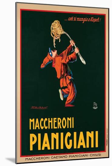 Maccheroni Pianigiani, 1922-Achille Luciano Mauzan-Mounted Art Print