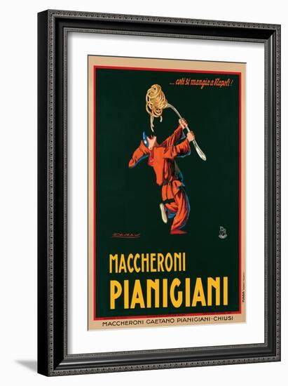 Maccheroni Pianigiani, 1922-Achille Luciano Mauzan-Framed Art Print