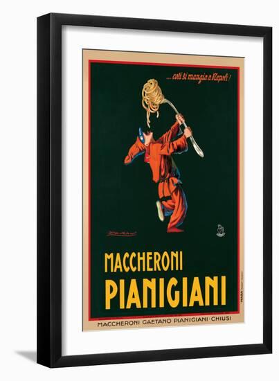 Maccheroni Pianigiani, 1922-Achille Luciano Mauzan-Framed Premium Giclee Print