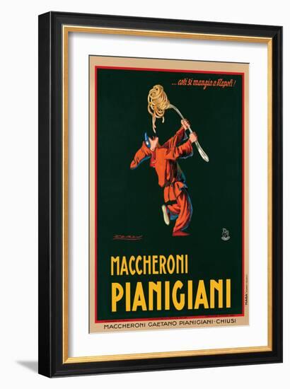 Maccheroni Pianigiani, 1922-Achille Luciano Mauzan-Framed Premium Giclee Print