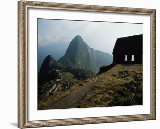 Macchu Picchu, Peru-Mitch Diamond-Framed Photographic Print