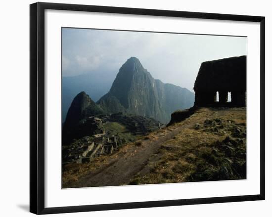 Macchu Picchu, Peru-Mitch Diamond-Framed Photographic Print