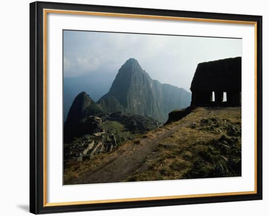 Macchu Picchu, Peru-Mitch Diamond-Framed Photographic Print