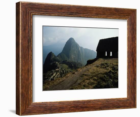 Macchu Picchu, Peru-Mitch Diamond-Framed Photographic Print