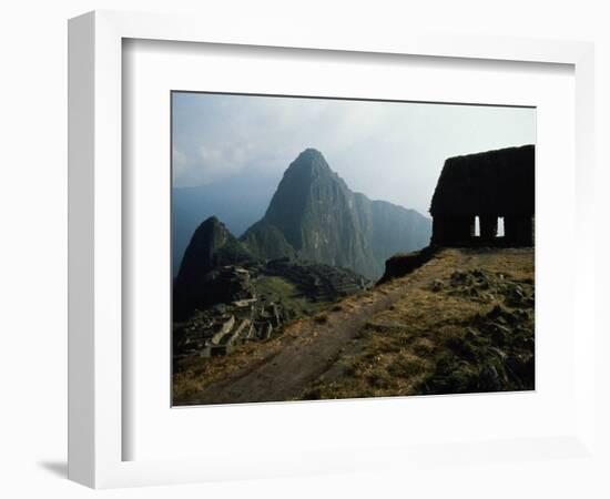 Macchu Picchu, Peru-Mitch Diamond-Framed Photographic Print